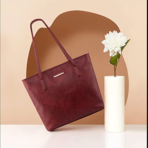 Montana West Large Leather Tote Concealed Carry Purse