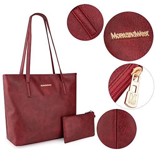 Montana West Large Leather Tote Concealed Carry Purse