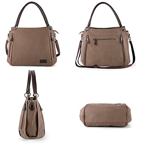 Removable holster Crossbody Bag for concealed carry (Coffee)