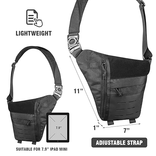 TAC5TAC Crossbody Sling Bag- Concealed Carry CCW Backpack