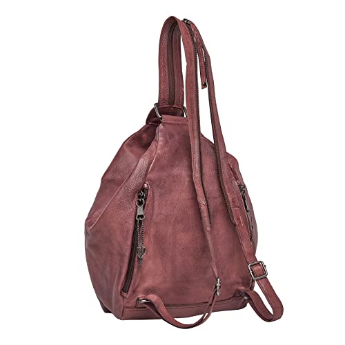 Marley Leather Concealed Carry Sling Backpack - RFID Organizer