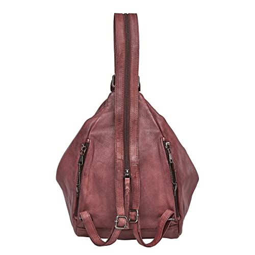 Marley Leather Concealed Carry Sling Backpack - RFID Organizer