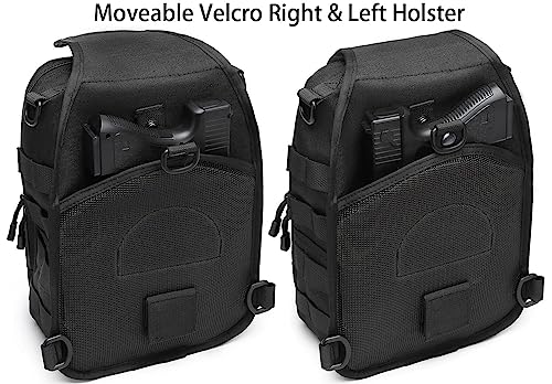 Men's Crossbody Sling Backpack with Concealed Holster - 10L