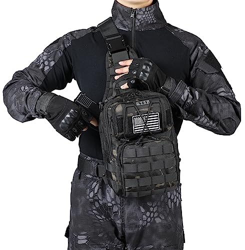 Men's Crossbody Sling Backpack with Concealed Holster - 10L