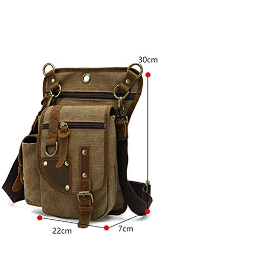 Canvas Drop Leg Bag for Concealed Carry, Medium