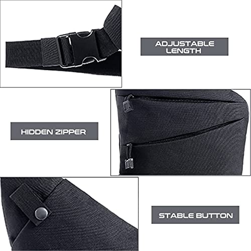 LIVIQILY Men's Concealed Carry Fanny Pack & Chest Pack