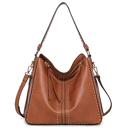 Women's Large Vegan Leather Hobo Bag with Holster