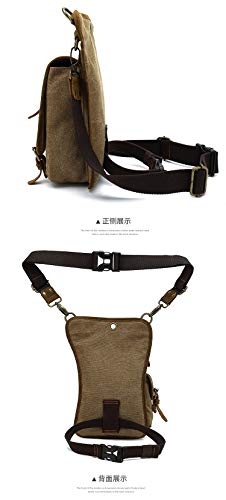 Canvas Drop Leg Bag for Concealed Carry, Medium
