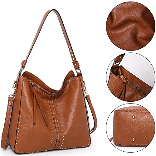 Women's Large Vegan Leather Hobo Bag with Holster