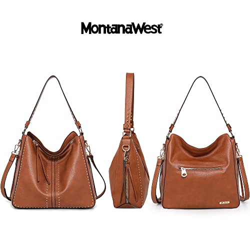 Women's Large Vegan Leather Hobo Bag with Holster