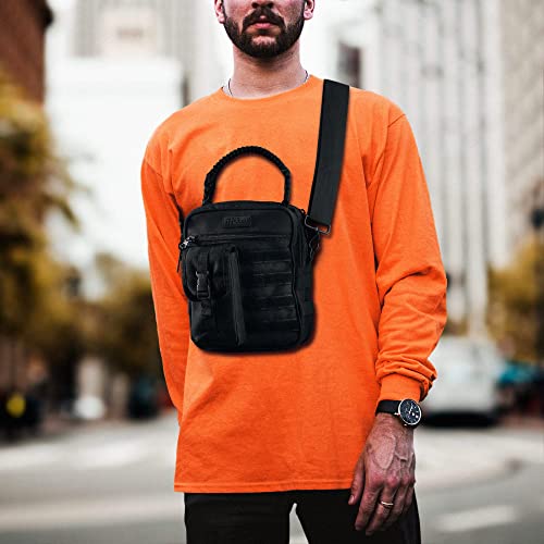 Fitdom Tactical Messenger Bag with Concealed Gun Holster