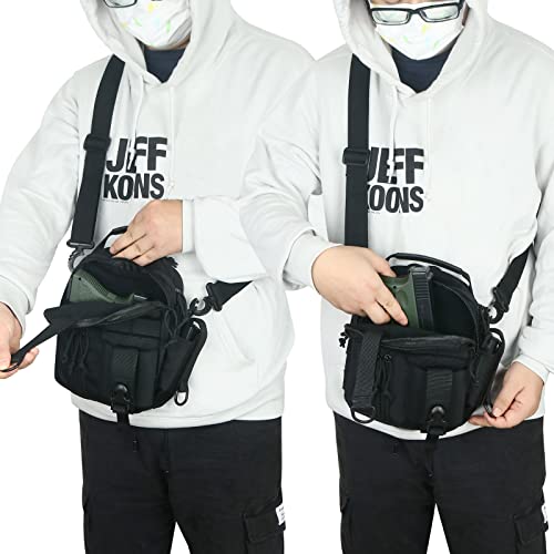 DegeTMVe Tactical Messenger Bag with Dual Holster Pack