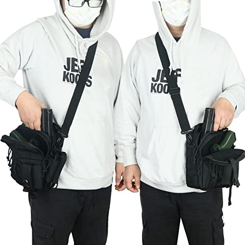 DegeTMVe Tactical Messenger Bag with Dual Holster Pack