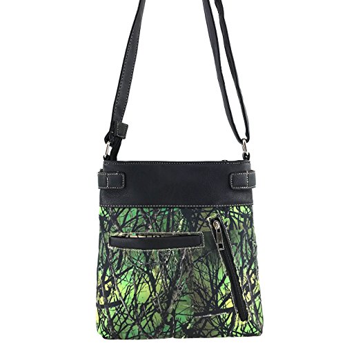 Green Camouflage Angel Wing Crossbody Concealed Carry Purse