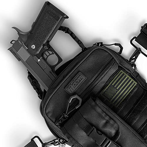 Fitdom Tactical Messenger Bag with Concealed Gun Holster