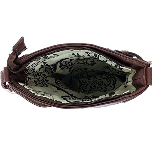 Green Camouflage Angel Wing Crossbody Concealed Carry Purse