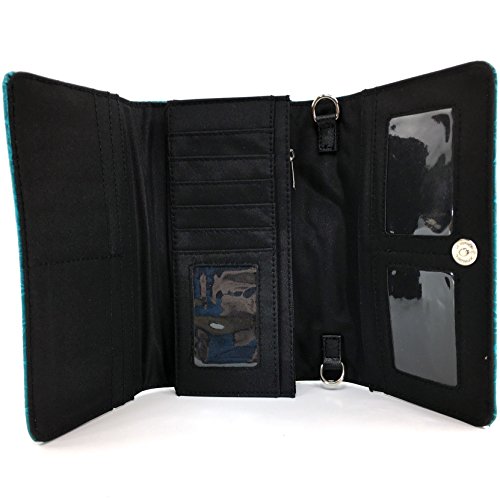 Justin West Tooled Sugar Skull Roses Shoulder Bag