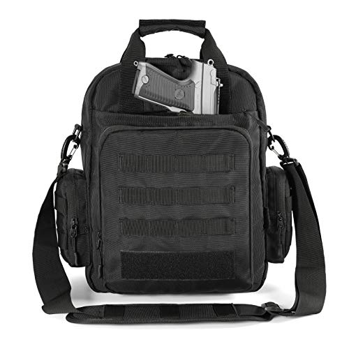 LarKoo Tactical Molle Briefcase with Pistol Holster