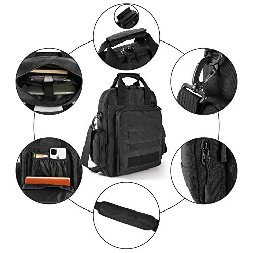 LarKoo Tactical Molle Briefcase with Pistol Holster