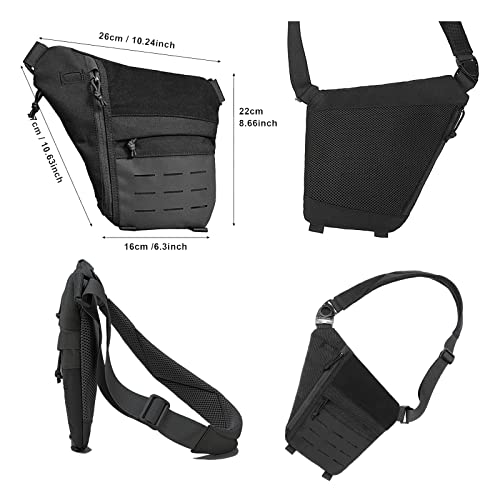 Valcen Men's Tactical Concealed Carry Sling Bag