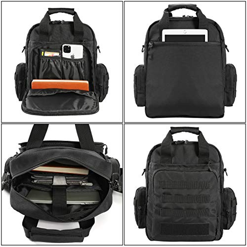 LarKoo Tactical Molle Briefcase with Pistol Holster