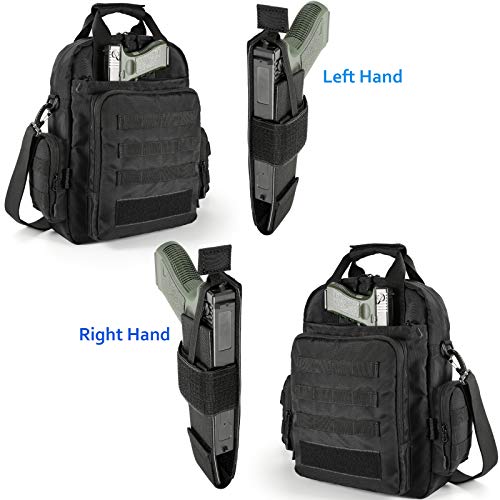 LarKoo Tactical Molle Briefcase with Pistol Holster