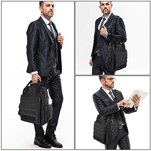 LarKoo Tactical Molle Briefcase with Pistol Holster