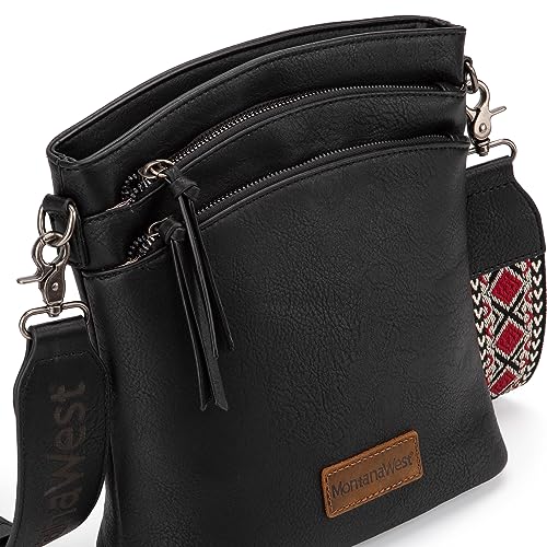 Large Crossbody Bag with Multi-Zip CCW Pocket