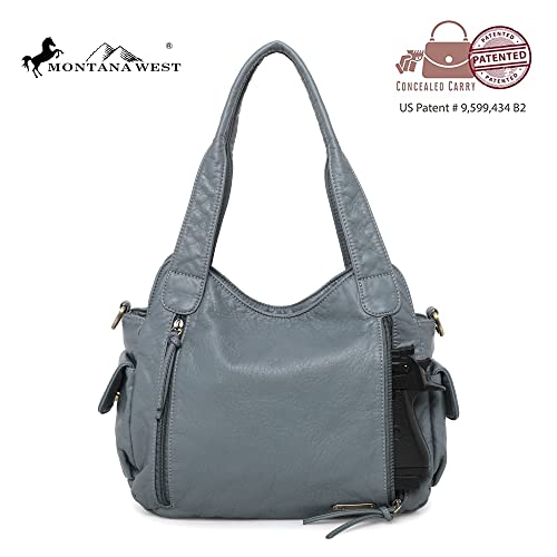 Montana West Roomy Concealed Carry Leather Crossbody Bag