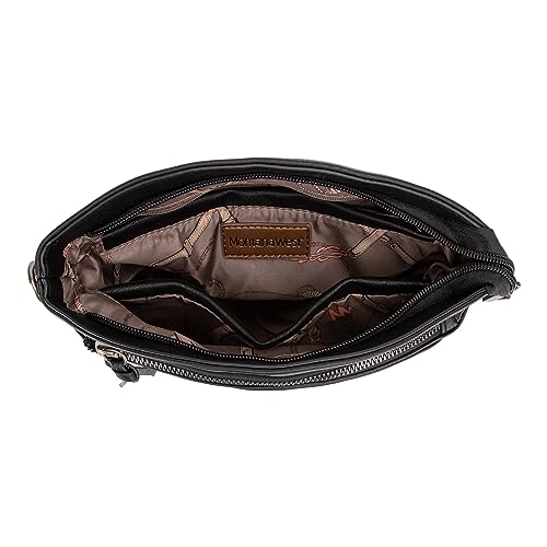Large Crossbody Bag with Multi-Zip CCW Pocket