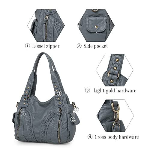 Montana West Roomy Concealed Carry Leather Crossbody Bag