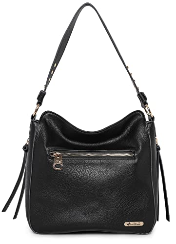 Montana West Black Leather Crossbody Concealed Carry Purse
