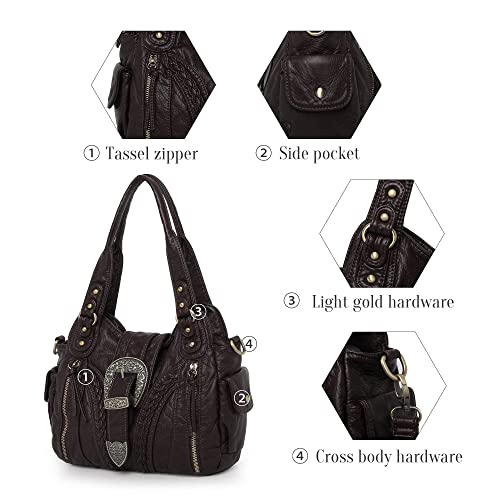 Montana West Concealed Carry Hobo Handbag Tote