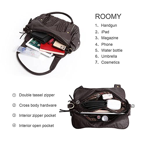 Montana West Concealed Carry Hobo Handbag Tote