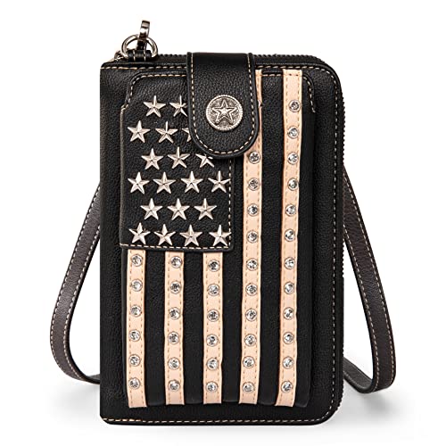 Patriotic Studded Tote Satchel Concealed Carry Purse