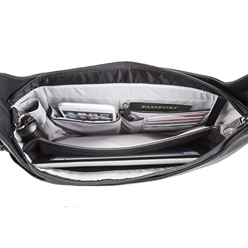 Travelon Black Anti-Theft Concealed Carry Hobo Bag