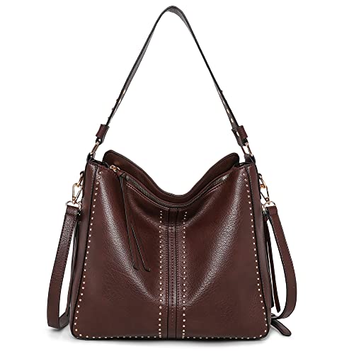 Montana West Large Vegan Leather Concealed Carry Hobo Bag