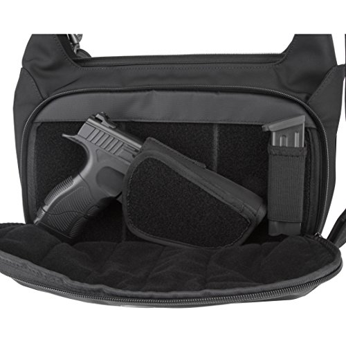 Travelon Black Anti-Theft Concealed Carry Hobo Bag