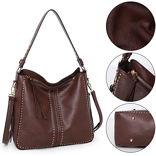 Montana West Large Vegan Leather Concealed Carry Hobo Bag