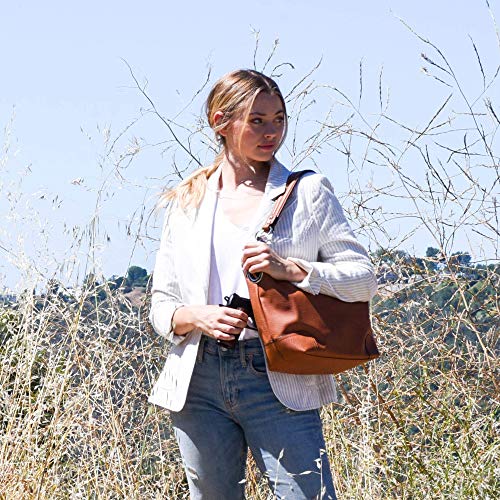 Gray Hobo Handbag with Lock & Key Conceal Carry