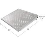 Adjustable Silver Spring Threshold Ramp - 6" High, 30