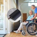 Black Aluminum Threshold Ramp for 0.2-0.5 inch Gap