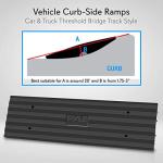 Heavy Duty Rubber Threshold Curb Ramp for Various Vehicles