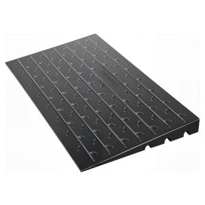 VEVOR 4" Rise Rubber Threshold Ramp, Wheelchair/Scooter, Black