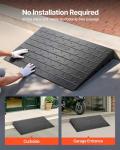 VEVOR 4" Rise Rubber Threshold Ramp, Wheelchair/Scooter, Black