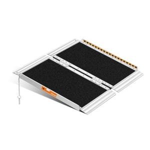 2FT Threshold Ramp, 800 LBS Capacity, Portable Black