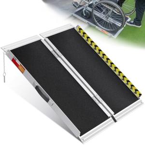 3FT Non-Slip Aluminum Threshold Ramp for Wheelchairs & Scooters