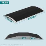Aluminum Wheelchair Ramp with Supporting Frame & Non-Slip Surface