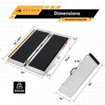 ORFORD Non-Skid 2FT Threshold Ramp for Wheelchairs, Scooters