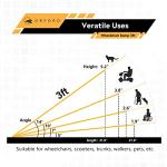 ORFORD Non-Skid 2FT Threshold Ramp for Wheelchairs, Scooters